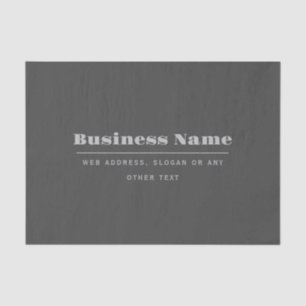 Editable Retro-Modern Text Template   Dark Grey  Tissue Paper