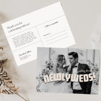 Editable Retro Newlywed Minimalist Photo