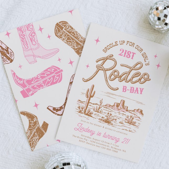 Editable Rodeo Birthday Party Invitations (Creator Uploaded)