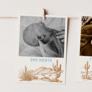 Editable Rodeo Monthly Photo Banner Card