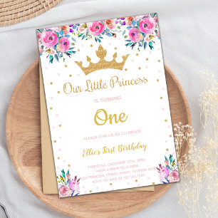 Editable Royal Party for Girls Invitation