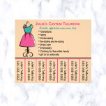 Editable Seamstress Phone Number Flyer<br><div class="desc">This editable seamstress phone number flyer features an illustration of a form with a dress to the left (this can be changed with a photo of your own) and the details of the business to the right. Below is the phone number for your clients. The text is editable so go...</div>