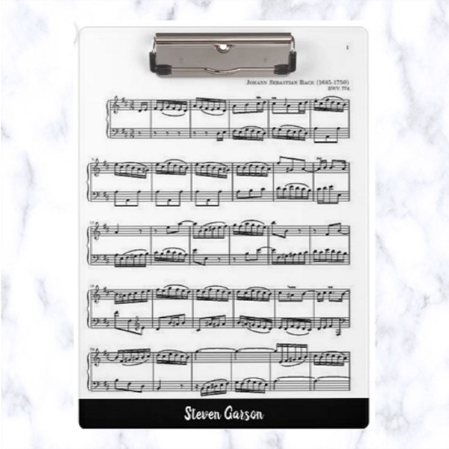 Editable Sheet Music and Name Clipboard (Creator Uploaded)