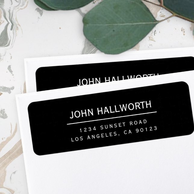 Editable Simple Return Address Label (Creator Uploaded)