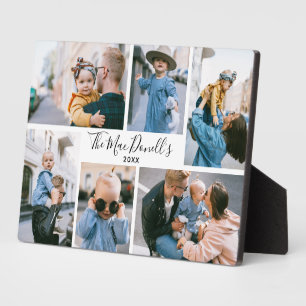 Editable Six Photo Plaque