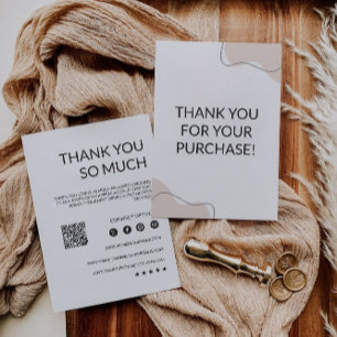 Editable Small Business Thank You Card, Card