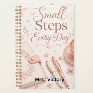 Editable Small Steps Every Day Motivational Planner