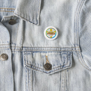 Editable Smiley Face School Counsellor Sign Brig 3 Cm Round Badge
