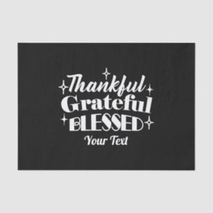 Editable Sparkling Thanksgiving Quote Design Tissue Paper