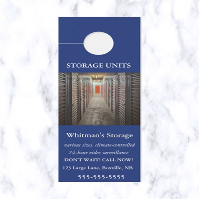 Editable Storage Units Door Hanger (Creator Uploaded)