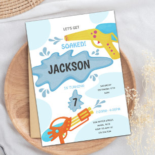 Editable Summer Splash Party Invite
