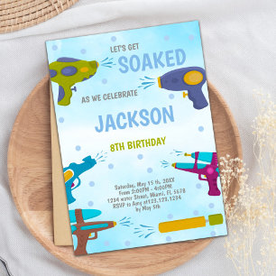 Editable Summer Splash Party Invite