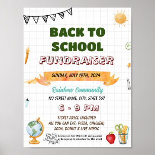 Editable Summer tutoring school flyer Poster