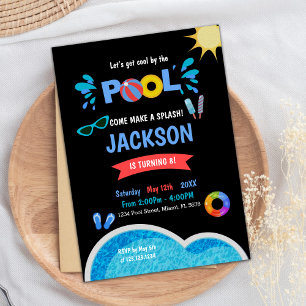 Editable Summer Water Party Invite