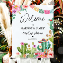 Editable Taco 'Bout Love Fiesta Couples Shower Wel