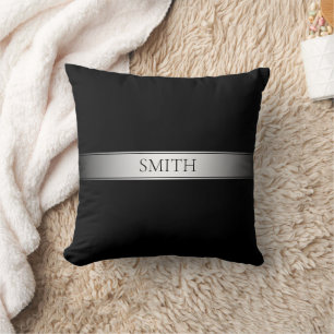 Editable Text & Colours   Gradient Stripe w/Border Cushion