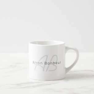 Editable Text for Business, Greeting or Name Espresso Cup
