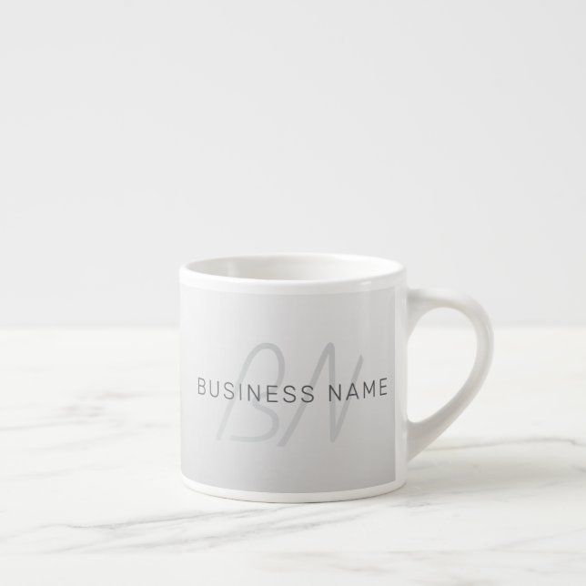 Editable Text for Business, Greeting or Name Espresso Cup (Right)