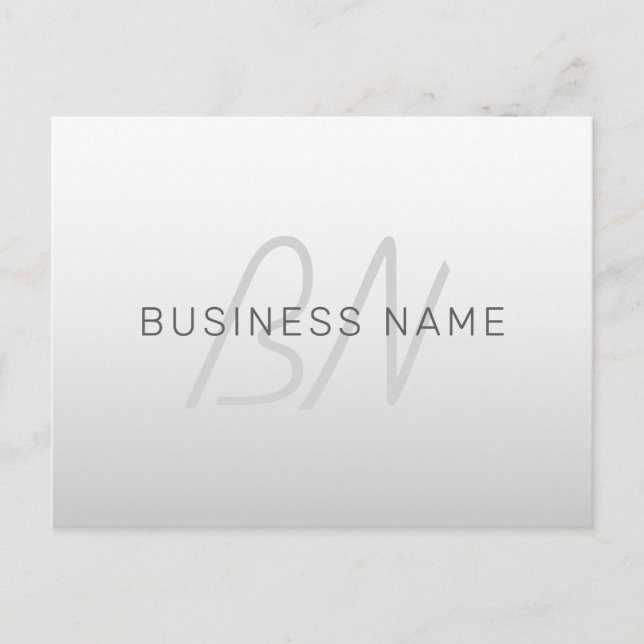 Editable Text for Business, Greeting or Name Postcard (Front)