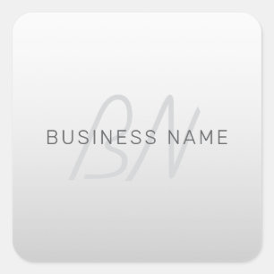 Editable Text for Business, Greeting or Name Square Sticker