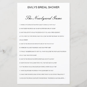 Editable The Newlywed Game, Who Knows Couple