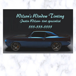 Editable Tint Specialist  Business Card