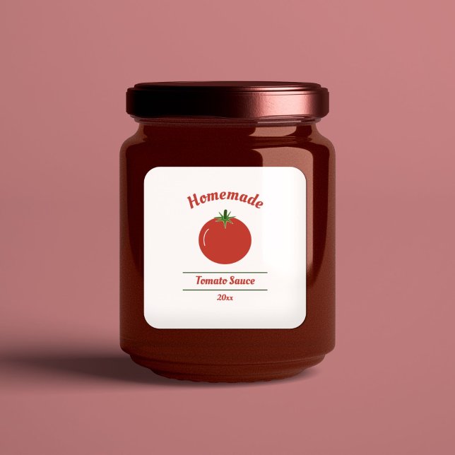 Editable Tomato Sauce Label Sticker (Tomato Sauce Label Sticker)
