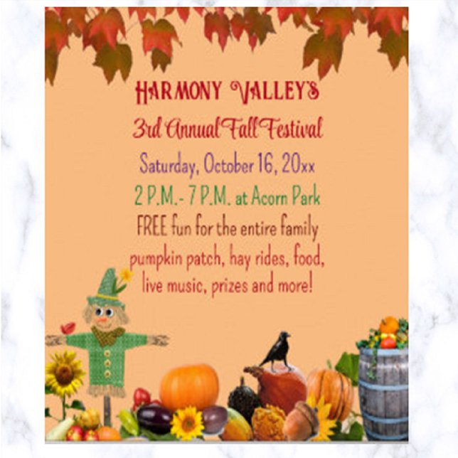 Editable Town Fall Festival Poster (Creator Uploaded)