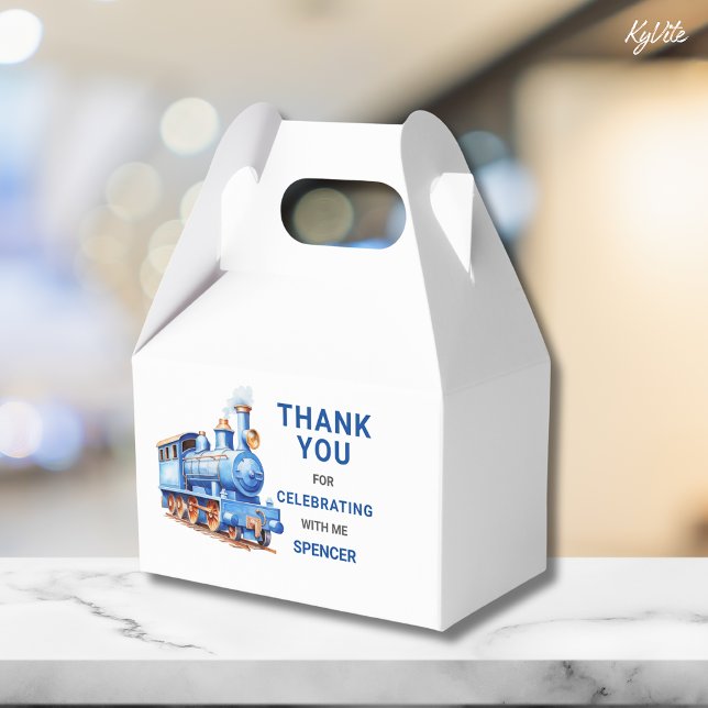 Editable Train Gable Box/Favour Box Train Adventur (Creator Uploaded)