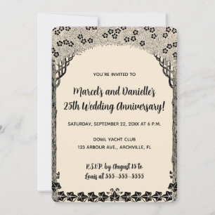 Editable Tree Archway Anniversary Invitation