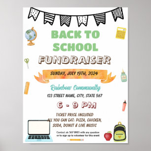 Editable tutoring school flyer poster