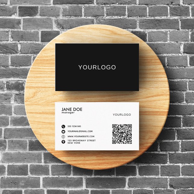 Editable Unique Business Cards With QR Code (Creator Uploaded)