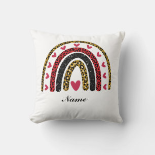 Editable Valentine Pillow: Love's Rainbow for Cushion