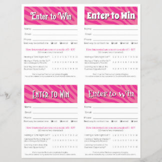 Editable Vendor Drawing Forms | Instant Download Flyer