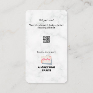 Editable Vertical Greeting or Enclosure Card