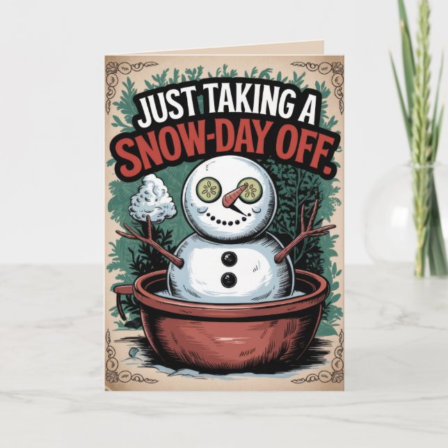 EDITABLE Vintage Funny Christmas Card (Front)