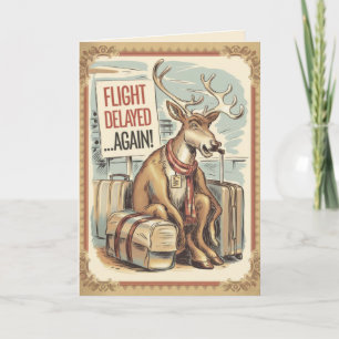 EDITABLE Vintage Funny Christmas Card