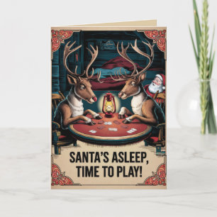EDITABLE Vintage Funny Christmas Card