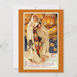Editable Vintage Halloween Card with Humour