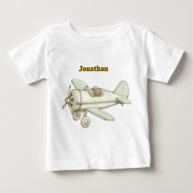 Editable Vintage Neutral Baby T-Shirt  (Front)
