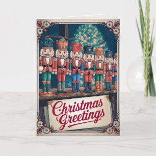 EDITABLE Vintage Xmas Christmas Card