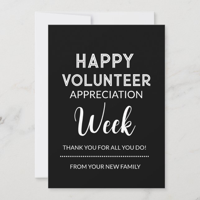 Editable Volunteer Appreciation Gift Tag  Holiday Card (Front)
