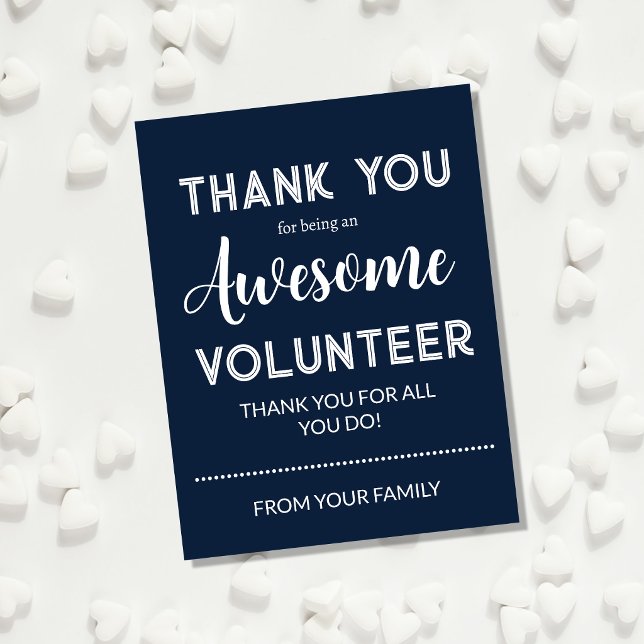 Editable Volunteer Appreciation Postcard | Persona (Creator Uploaded)