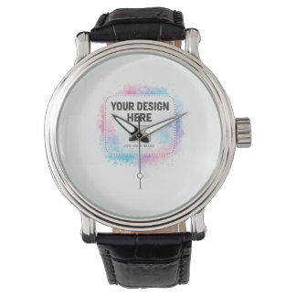 Editable Watercolor Design Template – Your Design Watch