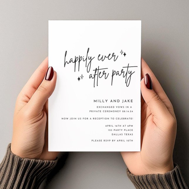 Editable Wedding Reception Party Invitation, Happi Invitation (Creator Uploaded)