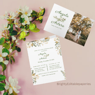 Editable Wedding Rehearsal Dinner Invitation