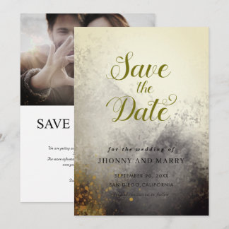 Editable Wedding Save the Date Card – Modern Minim