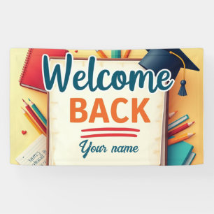 Editable Welcome Back to School Banner