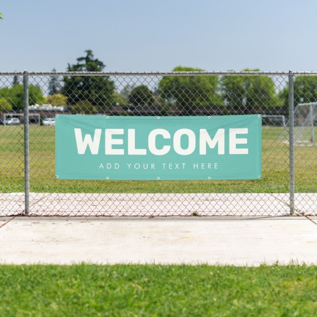 Editable Welcome Banner Poster Vinyl Announcement (Insitu)