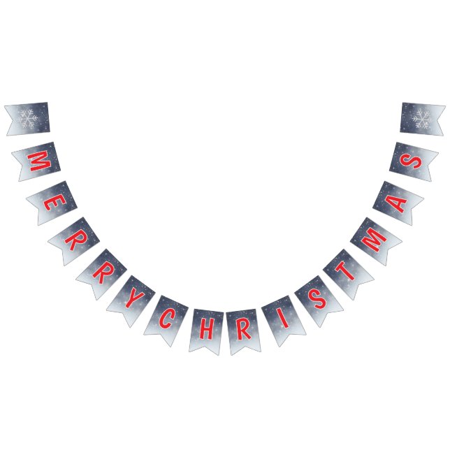 Editable White Christmas Banner (All)